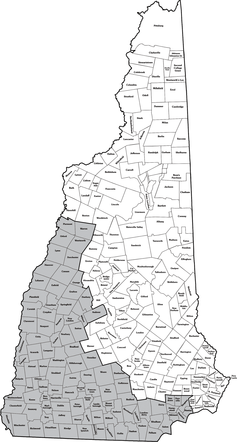 Printable Map Of Nh